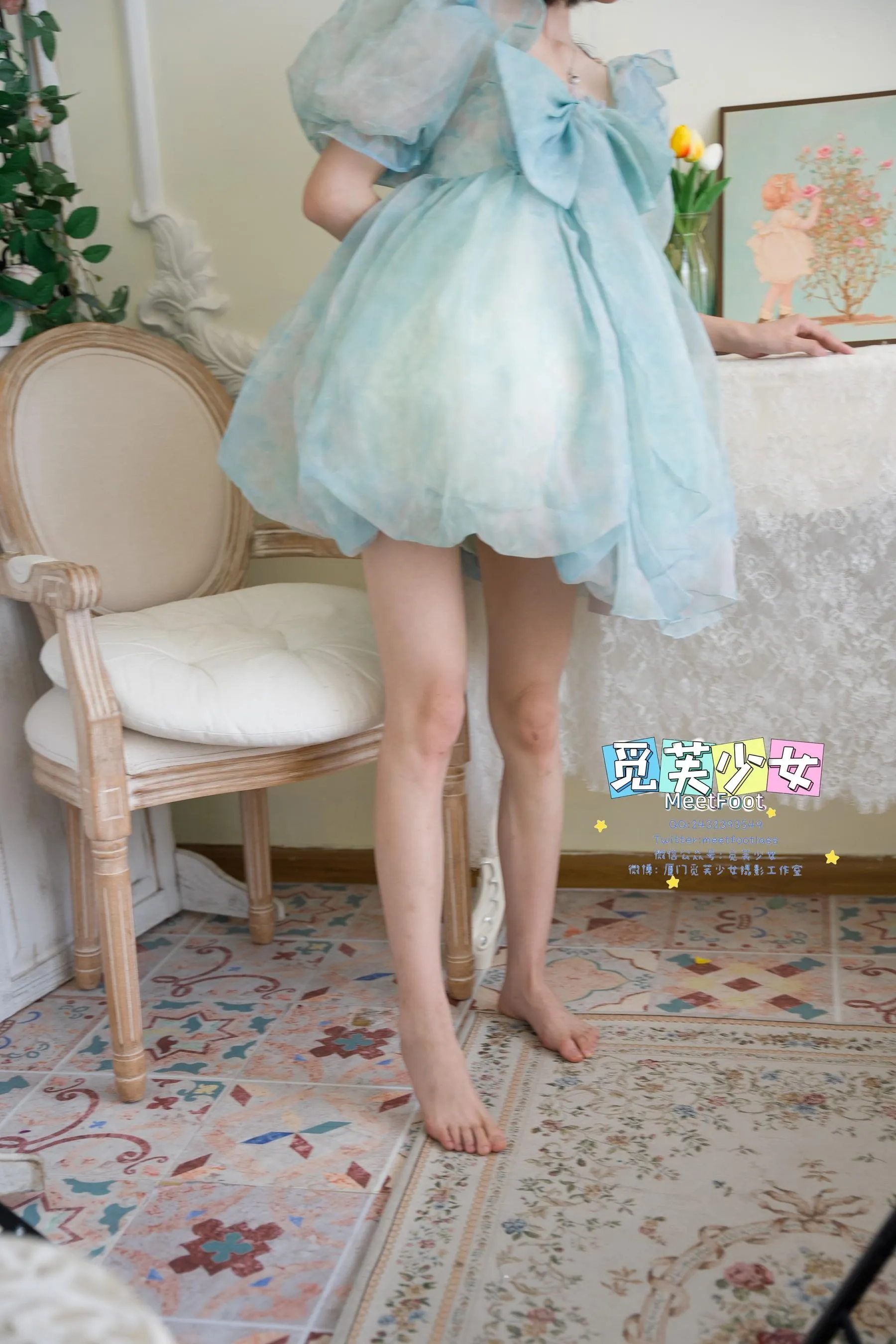 觅芙少女 NO.033 小婉-一袭蓝色纱裙构筑今晚浪漫的梦境-PIC [249P]插图9